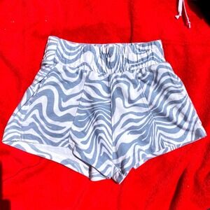 High Waist Zebra Print Women's Shorts
